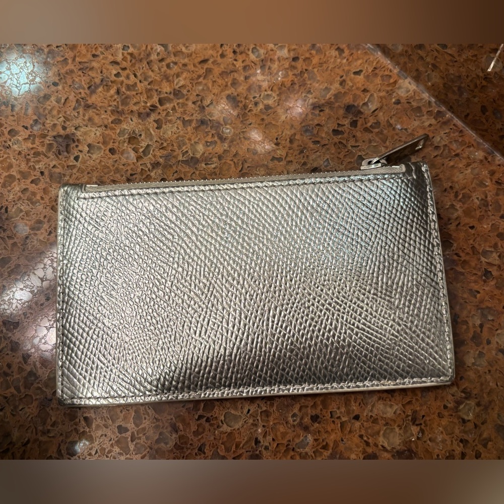 Celine Compact Zipped Cardholder Wallet Silver - Picture 5 of 10